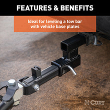 Carica l&#39;immagine nel visualizzatore di Gallery, Curt Receiver Hitch Adapter (2in Shank / 4in Drop / 7500 lbs)