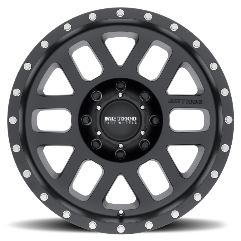 Method MR306 Mesh 18x9 +18mm Offset 8x6.5 130.81mm CB Matte Black Wheel - 2to4wheels