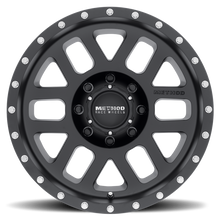 Carica l'immagine nel visualizzatore di Gallery, Method MR306 Mesh 18x9 -12mm Offset 8x6.5 130.81mm CB Matte Black Wheel