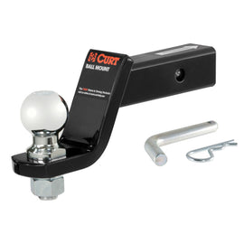 Curt Loaded Ball Mount w/2-5/16in Ball (2in Shank 7500lbs 4in Drop) - 2to4wheels