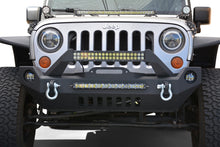 Load image into Gallery viewer, DV8 Offroad 07-18 Wrangler JK FS-17 Mid Length Steel Front Bumper w/ Fog Lights