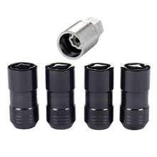 Laden Sie das Bild in den Galerie-Viewer, McGard Wheel Lock Nut Set - 4pk. (Cone Seat) M14X1.5 / 21mm &amp; 22mm Dual Hex / 1.965in. L - Black