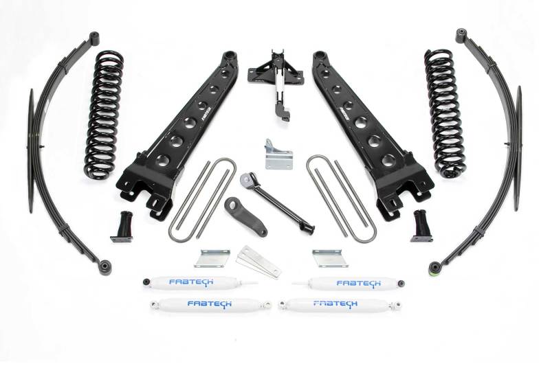 Fabtech 08-16 Ford F250/350 4WD 8in Radius Arm System w/Perf. Shocks