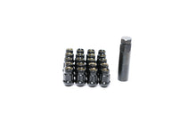 Carica l'immagine nel visualizzatore di Gallery, Muteki HR38 Open End Lug Nuts 12x1.25 Black Chrome / Red Ring