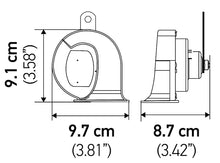 Cargar imagen en el visor de la galería, Hella Horn Kit Bx Chrome Trumpet 12V Univ