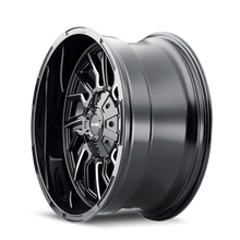 Cargar imagen en el visor de la galería, Mayhem 8111 Flywheel 20x9 / 6x135 BP / 18mm Offset / 106mm Hub Black w/ Milled Spokes Wheel