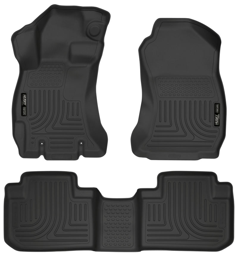 Husky Liners 14 Subaru Forester Weatherbeater Black Front & 2nd Seat Floor Liners - 2to4wheels