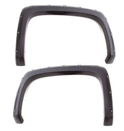 Lund 2019 Chevy Silverado 1500 RX-Rivet Style Textured Elite Series Fender Flares-Black (2Pc.Rear)