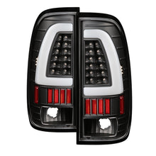 Carica l&#39;immagine nel visualizzatore di Gallery, xTune Ford F150 Styleside 97-03 Light Bar LED Tail Lights - Black ALT-ON-FF15097-LBLED-BK