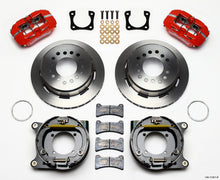 Cargar imagen en el visor de la galería, Wilwood Dynapro Low-Profile 11.00in P-Brake Kit - Red Chevy 12 Bolt Spcl 2.81in Offset