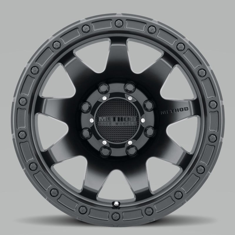 Method MR317 17x8.5 0mm Offset 8x180 130.81mm CB Matte Black Wheel