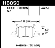 Carica l&#39;immagine nel visualizzatore di Gallery, Hawk DTC-80 14-19 Porsche 911 Rear Race Brake Pads