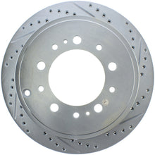 Carica l&#39;immagine nel visualizzatore di Gallery, StopTech Select Sport 13-17 Toyota Land Cruiser Sport Drilled / Slotted Rear Driver-Side Brake Rotor