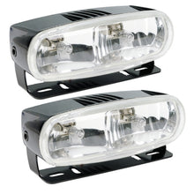 Cargar imagen en el visor de la galería, Hella Optilux 2020 12V Black Dual Beam Halogen Fog/Driving Lamp Kit