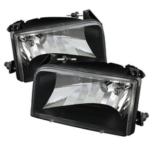 Charger l&#39;image dans la galerie, Xtune Ford F150/Bronco 92-96 Crystal Headlights Black HD-JH-FB92-BK