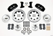 गैलरी व्यूवर में इमेज लोड करें, Wilwood Dynapro 6 Front Hub Kit 12.19in Drilled 74-80 Pinto/Mustang II Disc Spindle only