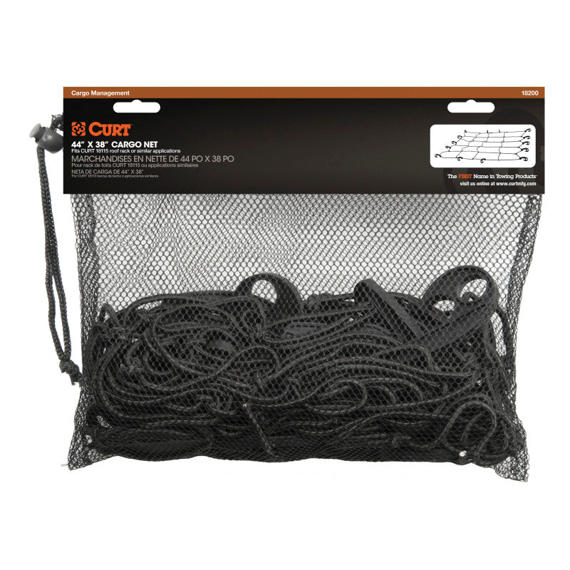 Curt 44in x 38in Roof Rack Cargo Net