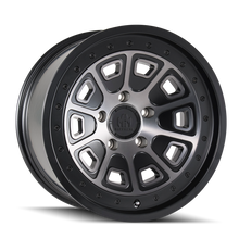 Cargar imagen en el visor de la galería, Mayhem 8301 Flat Iron 20x9 / 6x135 BP / 0mm Offset / 87.1mm Hub Matte Black w/ Dark Tint Wheel