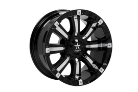 RBP 94R 20x10 5x150 BP / 4.5 BS -25mm Offset 110mm CB (Hub Centric) Black w/Chrome Inserts Wheel