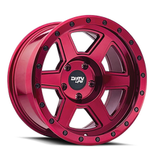 Carica l&#39;immagine nel visualizzatore di Gallery, Dirty Life 9315 Compound 17x9 / 6x139.7 BP / -38mm Offset / 106mm Hub Crimson Candy Red Wheel