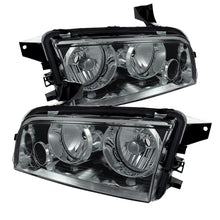 Load image into Gallery viewer, Xtune Dodge Charger 06-10 Halogen Only (Does Not Fit Hid Model) Headlights Smoked HD-JH-DCH06-SM