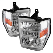 Charger l&#39;image dans la galerie, Xtune Ford F250/350/450 Super Duty 08-10 Projector Headlights LED Halo Chrome PRO-JH-FS08-LED-C