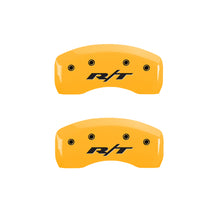 Load image into Gallery viewer, MGP 4 Caliper Covers Engraved Front &amp; Rear Vintage Style/RT Black finish silver ch