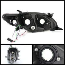 Carica l&#39;immagine nel visualizzatore di Gallery, Spyder Toyota Corolla 11-13 Projector Headlights Halogen Model Only - DRL LED Blk PRO-YD-TC11-DRL-BK