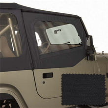 गैलरी व्यूवर में इमेज लोड करें, Rugged Ridge Upper Soft Door Kit Black Diamond 88-95 Jeep Wrangler YJ