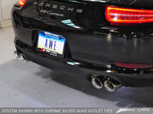 Cargar imagen en el visor de la galería, AWE Tuning 991 Carrera Performance Exhaust - Chrome Silver Tips