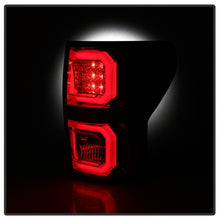 Laden Sie das Bild in den Galerie-Viewer, Spyder 07-13 Toyota Tundra V2 Light Bar LED Tail Lights - Red Clear ALT-YD-TTU07V2-LB-RC