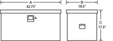 Laden Sie das Bild in den Galerie-Viewer, Lund Universal Steel Job Site Box/Chest - Black