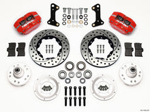 Charger l&#39;image dans la galerie, Wilwood Dynapro Dust-Boot Front Kit 11.00in Drilled Red 67-69 Camaro 64-72 Nova Chevelle