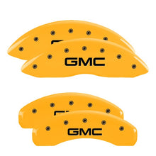 Charger l&#39;image dans la galerie, MGP 4 Caliper Covers Engraved Front &amp; Rear 300 Yellow finish black ch