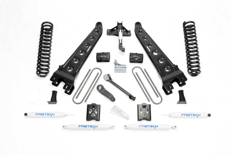 Fabtech 05-07 Ford F350 4WD 6in Radius Arm System w/Perf. Shocks