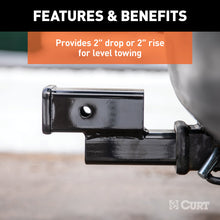 Carica l&#39;immagine nel visualizzatore di Gallery, Curt Receiver Hitch Adapter (2&quot; Shank, 2&quot; Drop, 7,500 lbs.)