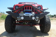 Load image into Gallery viewer, DV8 Offroad 07-18 Jeep Wrangler JK/JL FS-10 Full Length Steel Front Bumper w/ Skid Plate