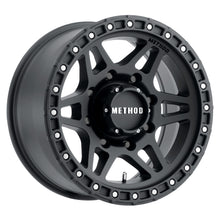 Load image into Gallery viewer, Method MR312 17x8.5 0mm Offset 8x180 130.81mm CB Matte Black Wheel