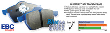 Laden Sie das Bild in den Galerie-Viewer, EBC 2003+ Toyota 4Runner 4.0L Bluestuff Rear Brake Pads