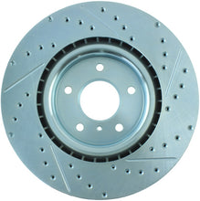 Laden Sie das Bild in den Galerie-Viewer, StopTech Select Sport Nissan Slotted and Drilled Right Front Rotor