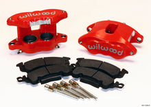 Laden Sie das Bild in den Galerie-Viewer, Wilwood D52 Front Caliper Kit - Red 2.00 / 2.00in Piston 1.28in Rotor
