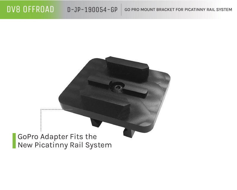 DV8 Offroad Go Pro Mount For DV8 Off Road Rail Mount System