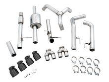 Charger l&#39;image dans la galerie, AWE Tuning 4th Gen GM 1500 5.3L 0FG Catback Split Rear Exit (w/ Bumper Cutouts) - Quad Diamond Tips