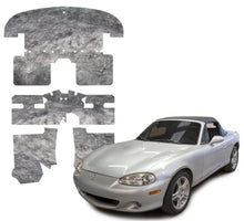 Carica l&#39;immagine nel visualizzatore di Gallery, DEI 90-05 Mazda Miata NA &amp; NB Under Carpet Interior Insulation Kit - 1/2in Thick