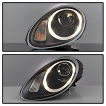 Carica l&#39;immagine nel visualizzatore di Gallery, Spyder Porsche Cayman 05-08 Headlights - Halogen Model Only - Black PRO-YD-P98705-HID-DRL-BK