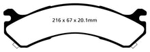 Cargar imagen en el visor de la galería, EBC 01-05 Chevrolet Silverado 3500 (2WD) Yellowstuff Rear Brake Pads