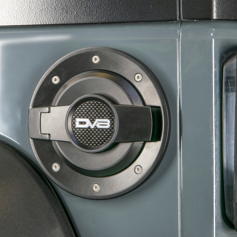 DV8 Offroad 2007-2018 Jeep JK All Black Fuel Door Assembly