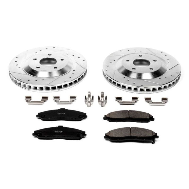 Power Stop 2004 Cadillac XLR Front Z23 Evolution Sport Brake Kit - 2to4wheels