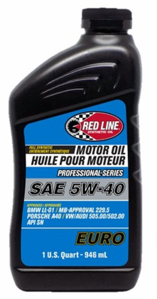 Red Line Professional Series Euro 5W40 Motor Oil - Quart - Single