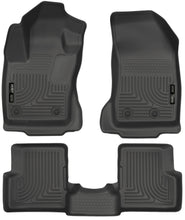 गैलरी व्यूवर में इमेज लोड करें, Husky Liners 2015 Jeep Renegade Weatherbeater Black Front and Second Row Floor Liners - 2to4wheels